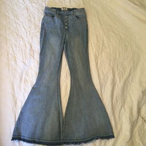 Free People bell bottom high rise jeans size 31